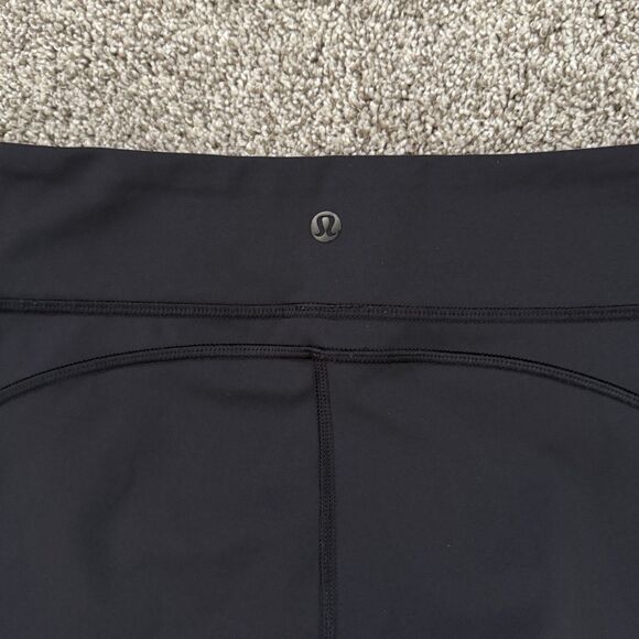 Lululemon Crop Capri Mesh Panel 23” Black Leggings Women’s Size 6 *RARE* - Picture 3 of 10